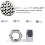 1/4-20 Hex Nut 1/4 20 Nut for 1/4 Bolts 304 Stainless Steel