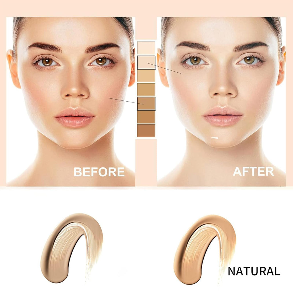 Cc Cream Self Adjusting For Mature Skin, Skin Adjusting CC Cream SPF 50, Cc Cream for Older Women, Cc Colour Correcting Self Adjusting for Moisturizer Cream (ivory)