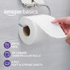 Amazon Basics Soft and Strong 2-Ply Toilet Paper, 30 Ultra Rolls = 120 Regular Rolls, Unscented, 340 Sheets, FSC Certified