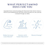 BodyHealth PerfectAmino (300 Tablets) Essential Amino Acid Supplement with BCAA and EAA, Muscle Recovery, Boost Energy & Stamina, 99% Utilization, Vegan Branched Chain Protein Pre/Post Workout