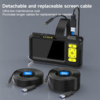 Borescope Camera with Light, 1080P HD Endoscope with 8 Adjustable LEDs, 4.3" Inspection Camera with 16.4ft Semi-Rigid Cable, 8mm IP67 Waterproof Lens-Father's Day Gift&Cool Gadgets for Men
