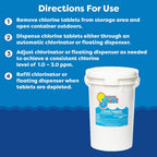 In The Swim 1 Inch Stabilized Chlorine Tablets for Sanitizing Swimming Pools - Fast Dissolving - 90% Available Chlorine - Tri-Chlor - 4 Pounds