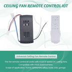 uaelua Universal Ceiling Fan Remote Control Kit Replacement, 6-Speed & Timing, Remote Replacement for 24V DC Ceiling Fan Light