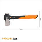 Fiskars Pro IsoCore 2.5 lb Splitting Maul, 14" Wood Splitter Axe