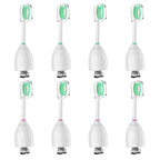Replacement Toothbrush Heads for Philips Sonicare E-Series/Essence/Xtreme/Elite and Other Screw-on Electric Toothbrush Models, 8 Pack, Dupont Bristles with Protective Cover