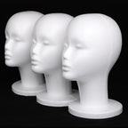 Leeven Styrofoam Wig Heads Foam Mannequin Head Stand for Wigs 3 Packs