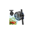 Grow Tent Fan 6”, Magnetic Fan for Greenhouse Plant with Brushless Motor and Hook, 3 Speeds Strong & Quiet Airflow, LED, Timers, 720° Adjustable Airflow Angle for Hydroponics Circulation Cooling