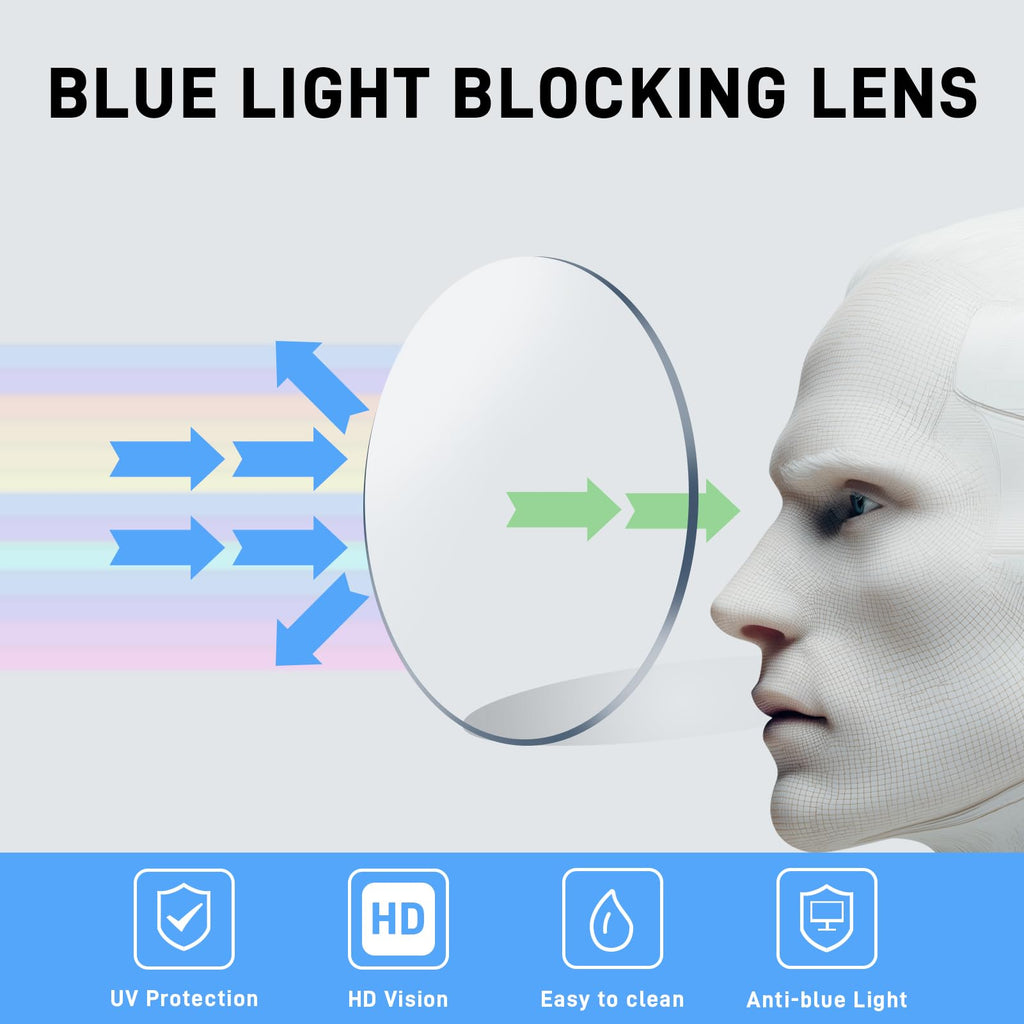 ZERPEET 2 Pack Men's Progressive Multifocal Reading Glasses,Rectangle Metal Frame with Spring Hinge Silicone Temple Blue Light Blocking Lenses Computer Readers Anti Eyestrain,2.5x