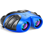 LET'S GO! Toys for 3+ Year Old Boys, Compact Waterproof Binocular for Kids Hunting-Hiking Presents for Kids Christmas Stocking Stuffers for 3-7 8-10 Year Old Grandkids Easter Toys for Boys Blue Gifts