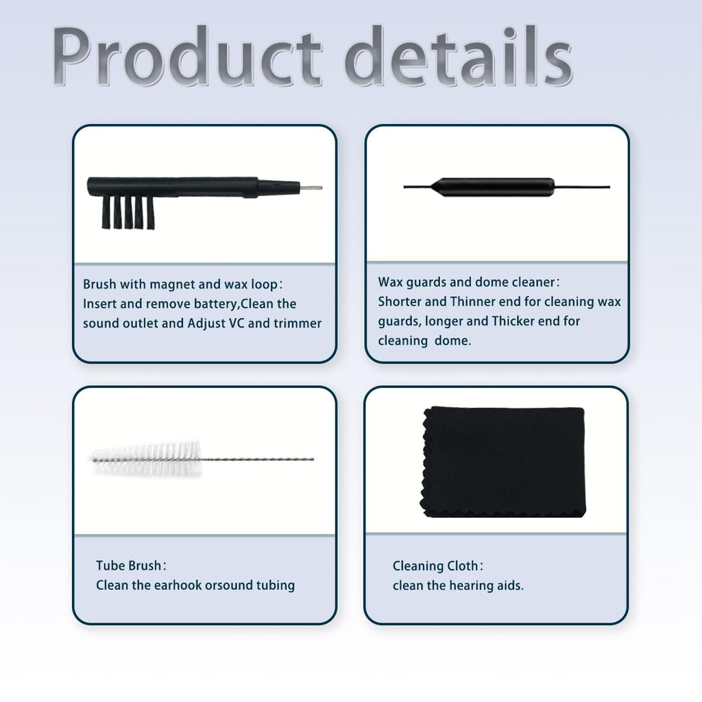 GN Wax Guards PN 20439700 Filters for Resound/phonak/Unitron/Resound/Beltone/Widex Heaing Aids with Cleaning Brush Tools Kit and Carry Case-3packs