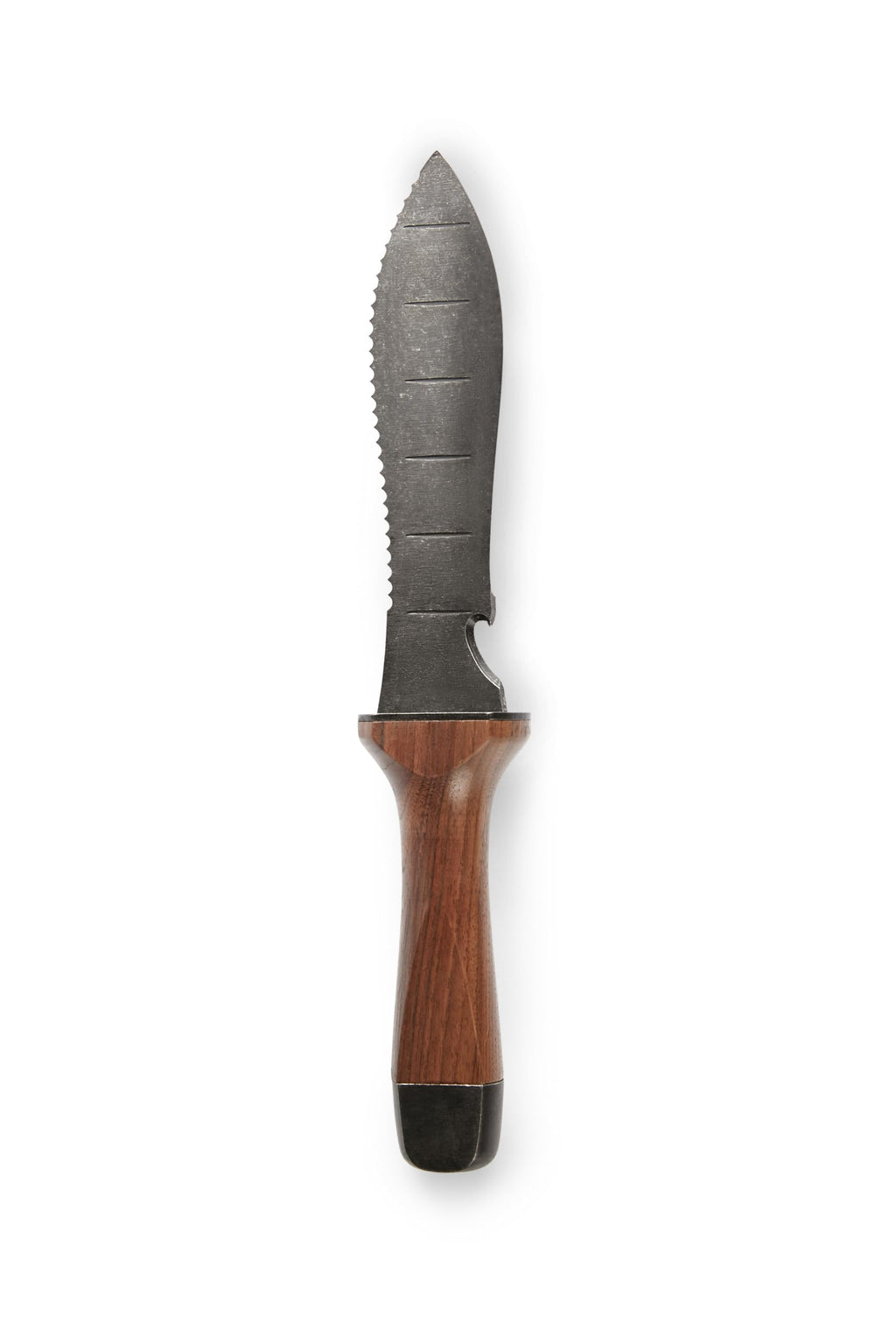 Hori Hori Garden Knife, Traditional Japanese Weeding Tool with ergonomic wooden handle. Large 7'inch blade with case. (Standard blade)