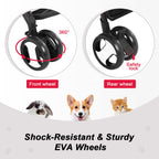 BestPet Pet Stroller Premium 3-in-1 Multifunction Dog Cat Jogger Stroller for Medium Small Dogs Cats with Folding Lightweight Travel & Detachable Carrier,Grey