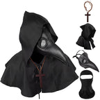 HAOSUN Halloween Plague Doctor Mask Scary Costumes for Adult Men Teen