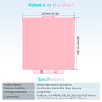 BIQU CryoGrip Pro Glacier Pink Compatible with Bambu-Lab P1S/P1P/P2S/X2D/X1C/X1E/A1 3D Printers 257x257MM Panda Build Plate Double Sided Upgrade Removable Surface Platform