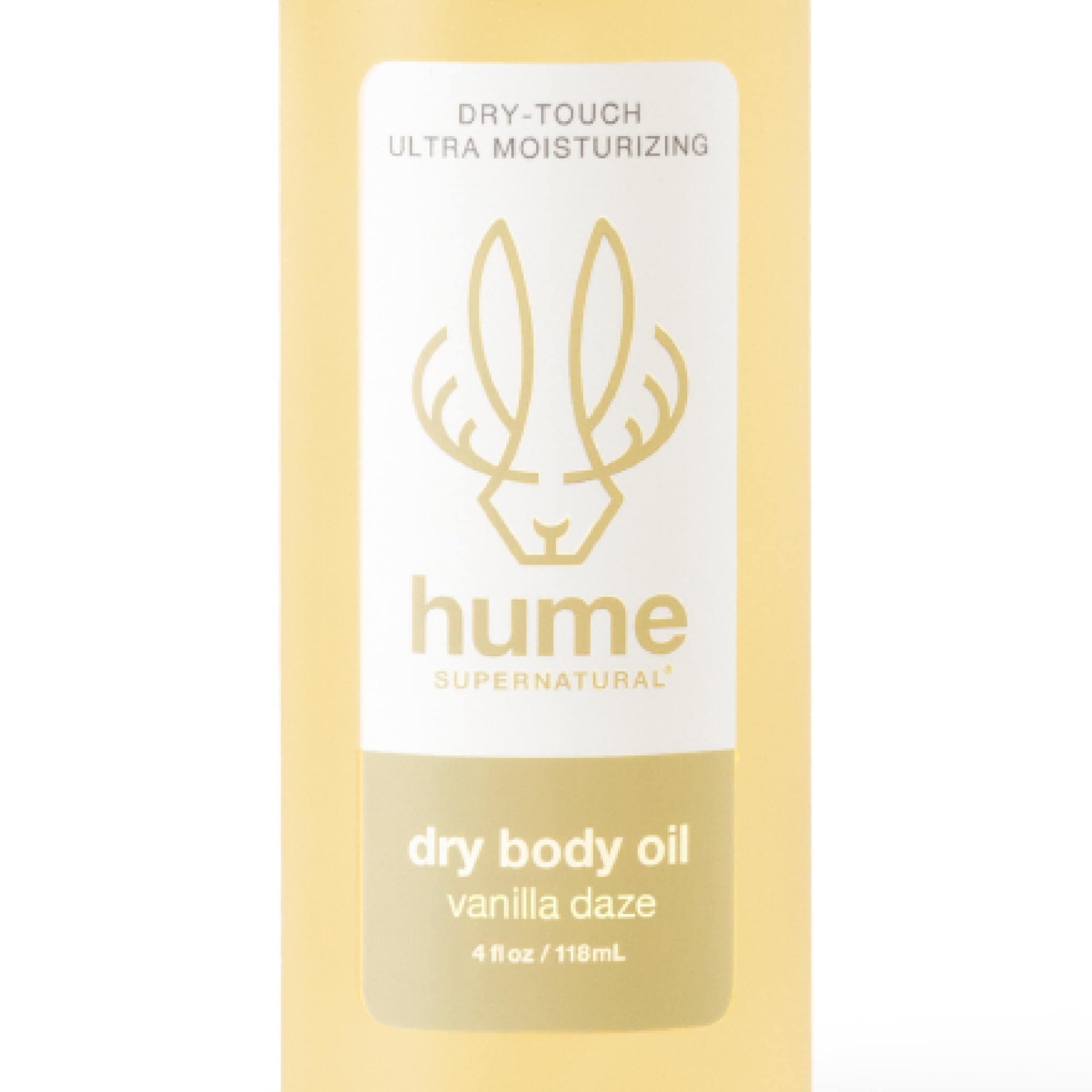 HUME SUPERNATURAL Dry Body Oil Spray - Ultra Hydrating Oil for Dry Skin, Light and Nourishing Body Oils for Women and Men, Long-Lasting Moisture (Amber Woods 1-Pack)