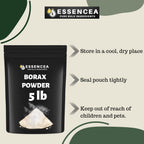 Essencea Borax Powder 5lb Pure Bulk Ingredients | Can be Used as Multi-Purpose Cleaner | Bulk Bag (80 Ounces)