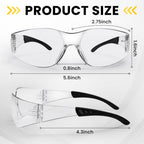 30 Pack Clear Safety Glasses for Men Women,Scratch & Impact Resistant