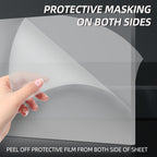 CALPALMY 12 x 24” Clear Acrylic Sheet Plexiglass – 1/8” Thick; Use for Craft Projects, Signs, Display Cases, Sneeze Guard and More; Cut with Cricut, Engraver, Saw or Hand Tools – No Knives