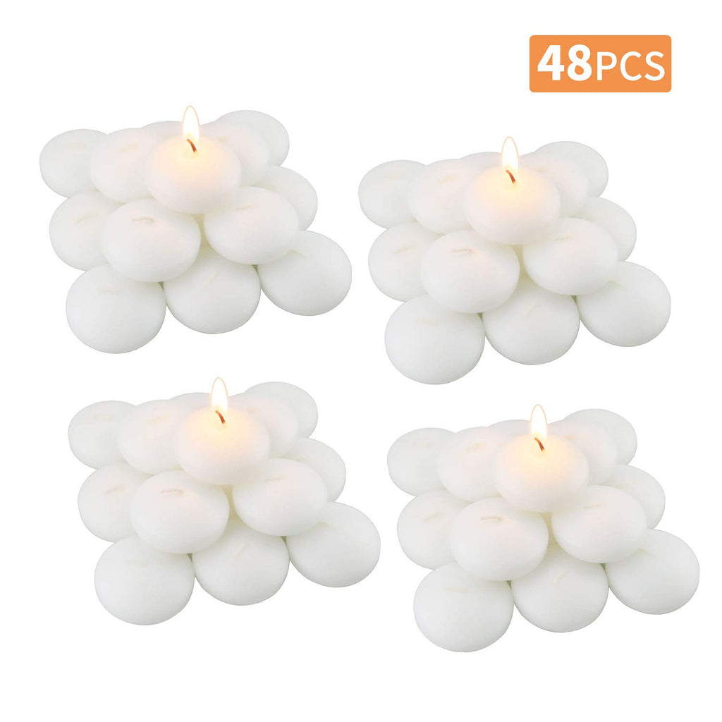 48 Pack Floating Candles for Centerpieces, 2 Inch Small Floating Candles for Holiday, Weddings, Parties, Special Occasions and Christmas Home Decorations