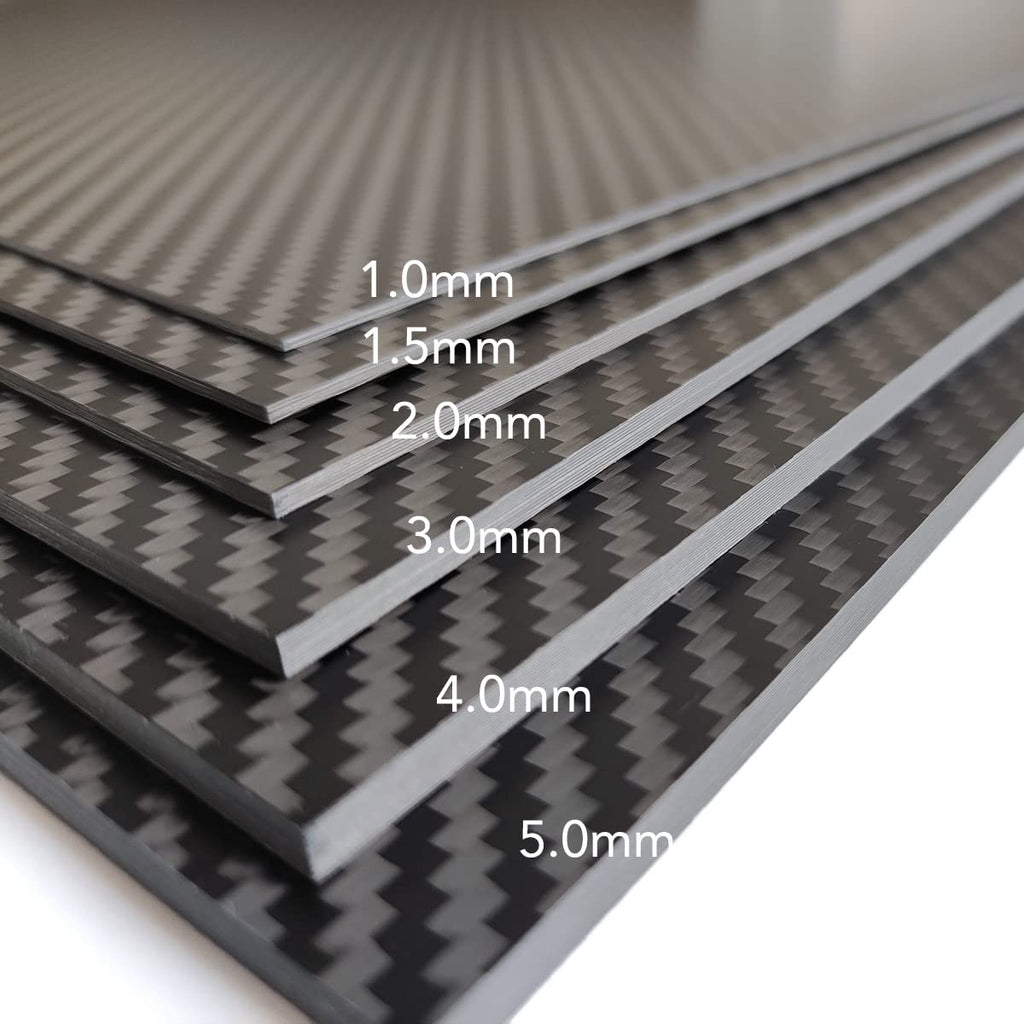cncarbonfiber 3mm 300x400mm 100% Carbon Fiber Sheet 0.5~5.0mm Available,3K Twill Matte Finish