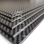 cncarbonfiber 3mm 300x400mm 100% Carbon Fiber Sheet 0.5~5.0mm Available,3K Twill Matte Finish