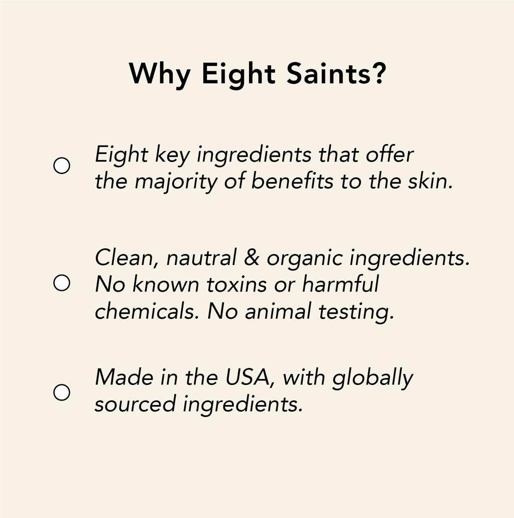 Eight Saints Vitamin C Serum For Face, Anti Aging Facial Serum, Hyaluronic Acid, Vitamin E, Organic Aloe Vera and Jojoba Oil, Hydrating & Brightening Serum for Dark Spots, Fine Lines and Wrinkles, 1oz