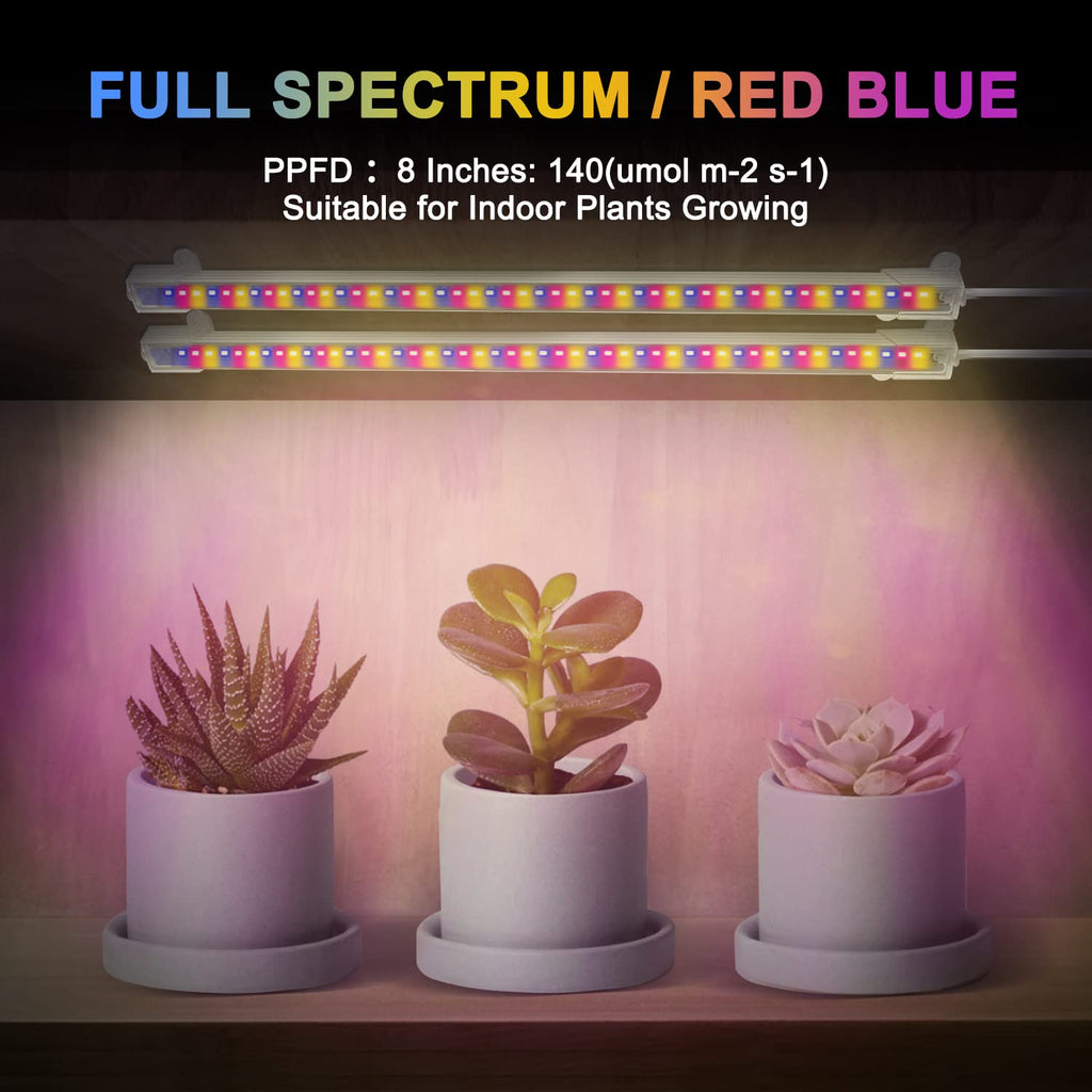 Mosthink Grow Strip Lights for Indoor Plants Under Shelf Cabinet