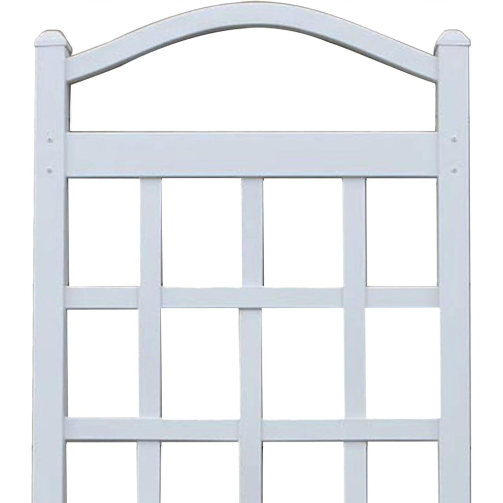 Dura-Trel Cambridge Wall Mounted Garden Vinyl Trellis, 28" x 75", White