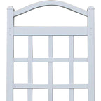 Dura-Trel Cambridge Wall Mounted Garden Vinyl Trellis, 28" x 75", White