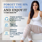 Ritalia® Cold Draining Leg Bandages with Cooling Effect – 100% Natural Extracts – Toning, Revitalizing and Anti-Cellulite Treatment