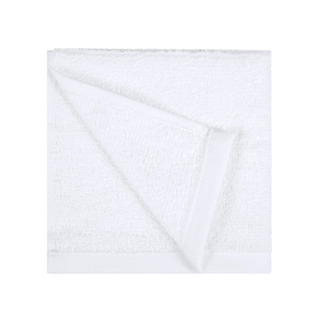 Amazon Basics Face Towel Set for bathroom, 100% Cotton Extra Absorbent Fast Drying Face Cloths 30 x 30 cm, White, 24-Pack