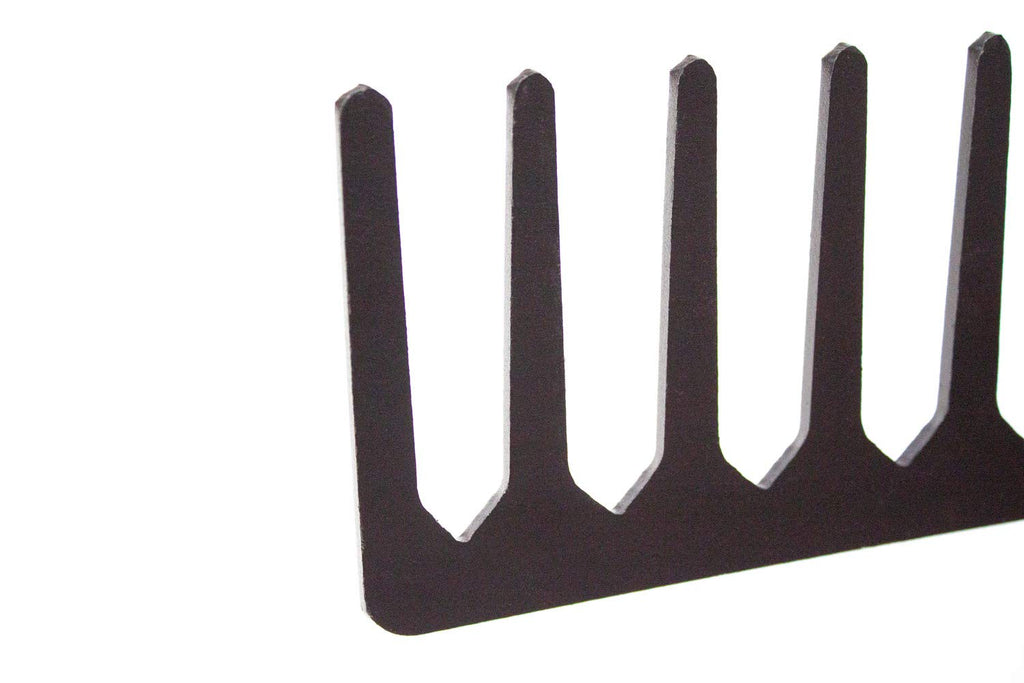 Bully Tools 14-Tine Level Head Rake | 60" Fiberglass Long Handle 16" Wide Head Garden Rake Heavy Duty Metal Tool for Soil Leveling, Spreading Mulch Gravel and Thatch | 100% Made in USA