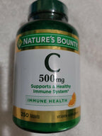 Nature's Bounty Pure Vitamin C 500 mg Tablets 250 Tablets (Pack of 9)