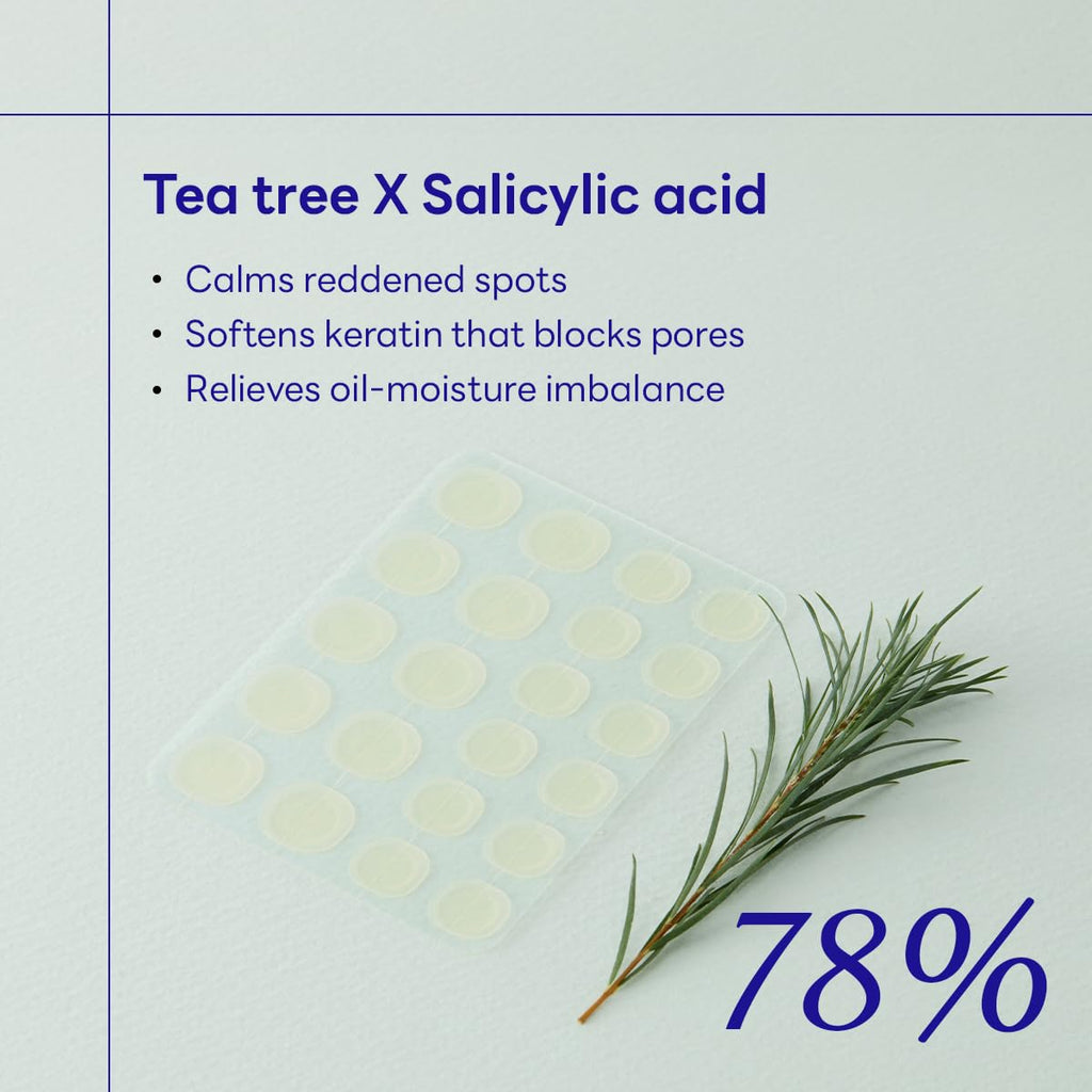 Mediheal Derma Clear Teatree Treatment Spot Patch (132 Counts) - Acne Relief, Oil and Moisture Balance with Teatree & Salicylic Acid