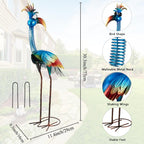 DREAMSOUL Metal Bird Garden Statues 30" Funny Patio Lawn Decor
