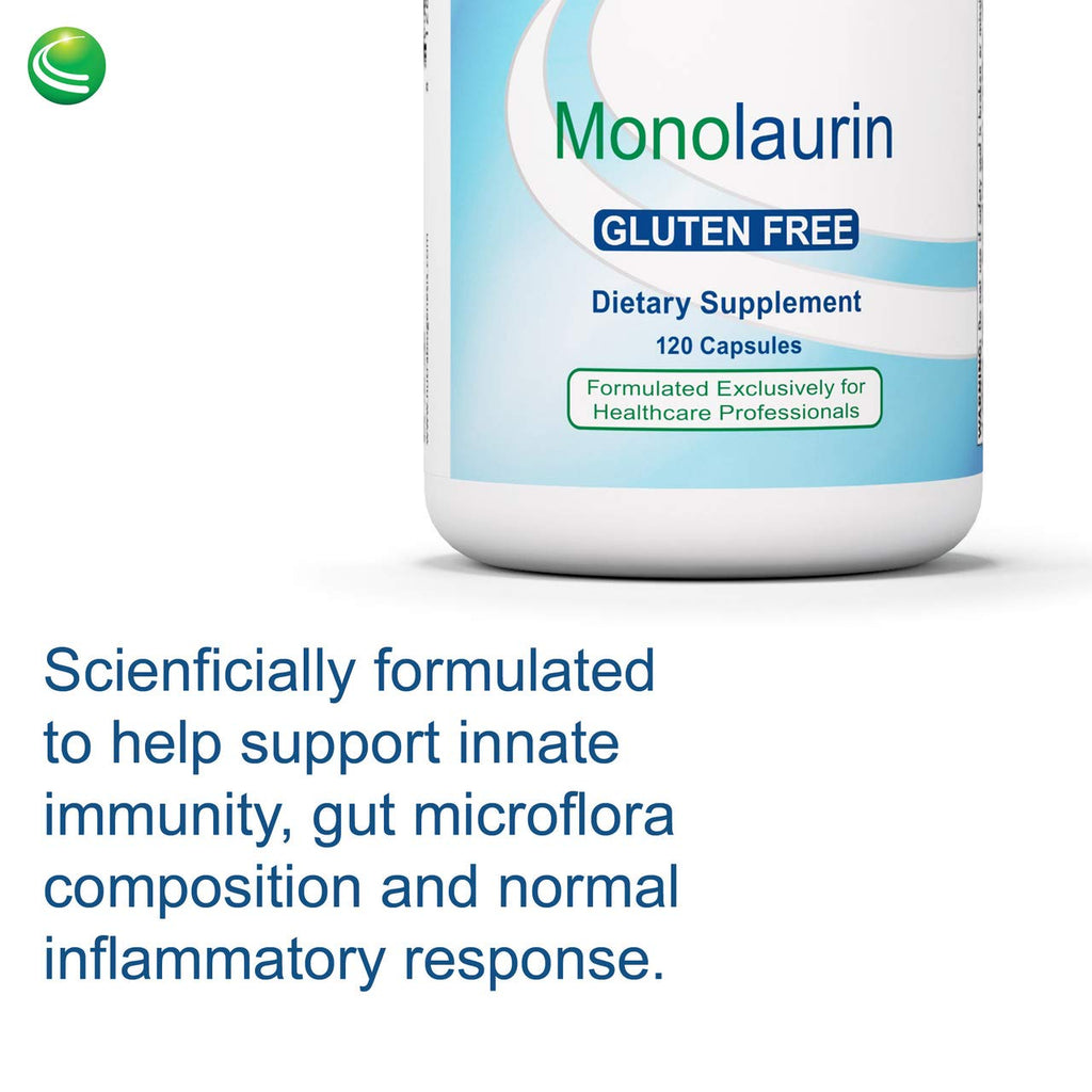 Nutra Biogenesis Monolaurin - Monolaurin Capsules, Coconut Monolaurin Support Supplement for Men & Women, 1000mg Per Serving for Adults - 120 Vegan Capsules