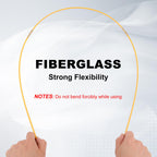 Boeray 22FT Fiberglass Running Electrical Wire Cable Pulling Fish Tape kit in a Carrying Case Through Wall Cable Snake Rods Electrical Tools Kit with Different Attachments