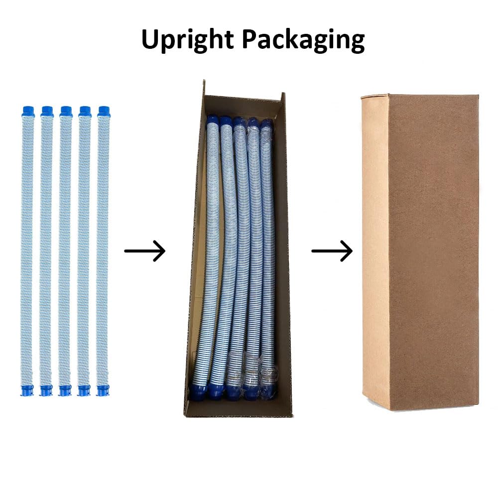 5 Pack R0527700 Pool Cleaning Vacuum Hoses, 39 Inch Fast Twist Lock Hose Replacement Kit Compatible for Zodiac MX6,MX8,X7,T3,T5 Swimming Pool Cleaner
