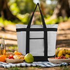 mosago Commercial Insulated Food Delivery Bag 39L, Grocery Tote Bag, Grey