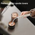SUPRUS Electric Rechargeable Arc Lighter with LED Battery Display Long Flexible Neck USB Lighter for Candle Cooking (Gold, 3Packs)