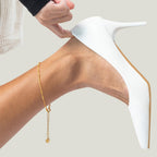 Yzytdgzy 14K Gold Anklets for Women Beaded Ankle Bracelets for Women