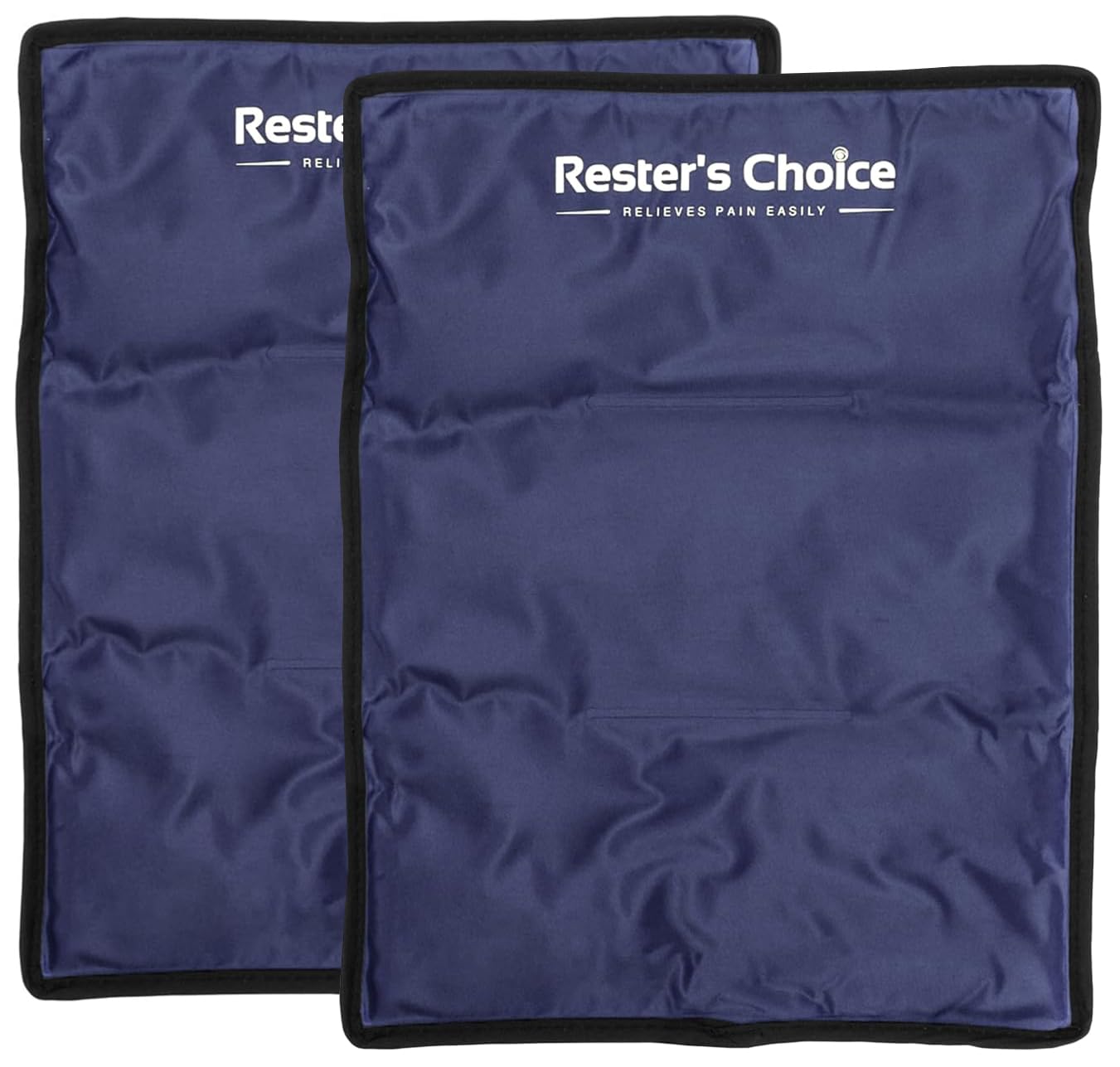 2 Pack Large Ice Packs for Injuries | 11" x 14.5" | Hot & Cold Pack | Reusable Gel Pack, Durable Construction, & Flexible When Frozen (Dark Blue, 11x14.5 Inch (Pack of 2))