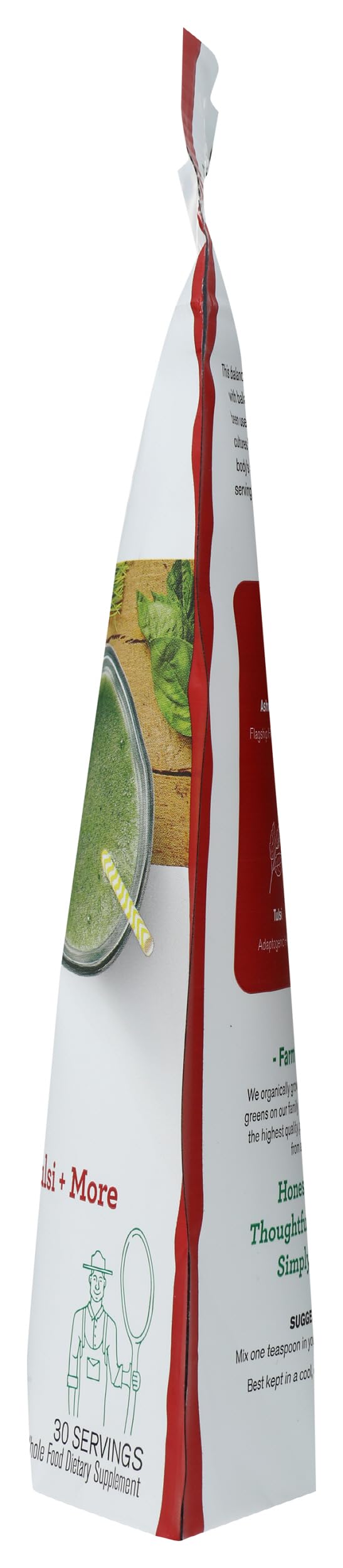 Amazing Grass Adaptogens Booster Smoothie Mix: Greens Powder with Ashwagandha, Rhodiola, Chaga & Tulsi, Smoothie Booster, 30 Servings