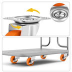 BOSGEOT Caster Wheels,3 Inch Casters Set of 4,Heavy Duty Caster with Brake