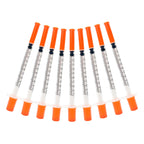 Syringes with Needle, 100 Pack U-100 1ml 31G 5/16" (8mm) Syringe
