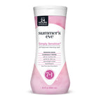 Summer's Eve Simply Sensitive All-Over Daily Feminine Wash, Gentle pH-Balanced Body Wash for Women, Removes Vaginal Odor, 15 Fl Oz