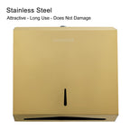 VANNSOO Commercial Paper Towel Dispenser Wall Mount, Gold