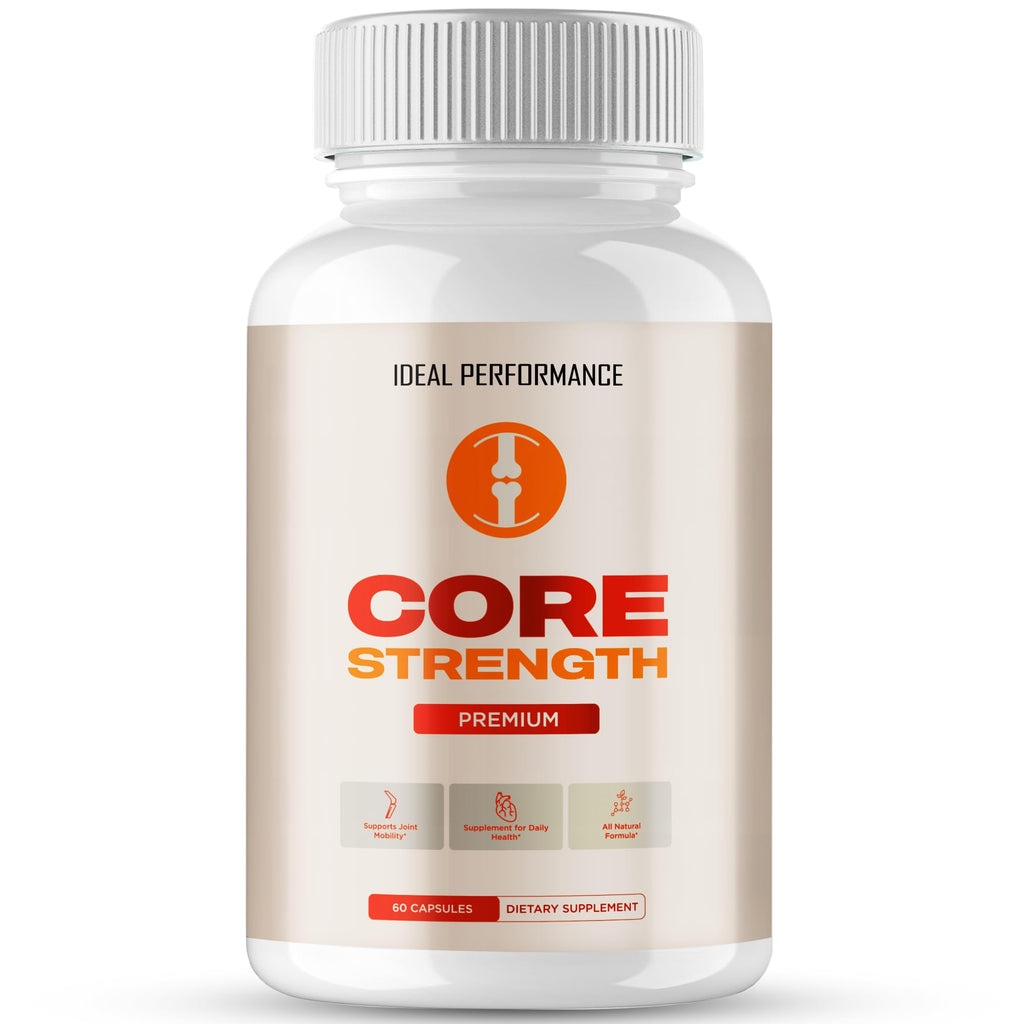 Core Strength Supplement Pills, Core Strength Capsules - All Natural Formula to Fortify Bones, Movement & Bolster Flexibility, CoreStrength Premium Health & Wellness Support Reviews (60 Capsules)