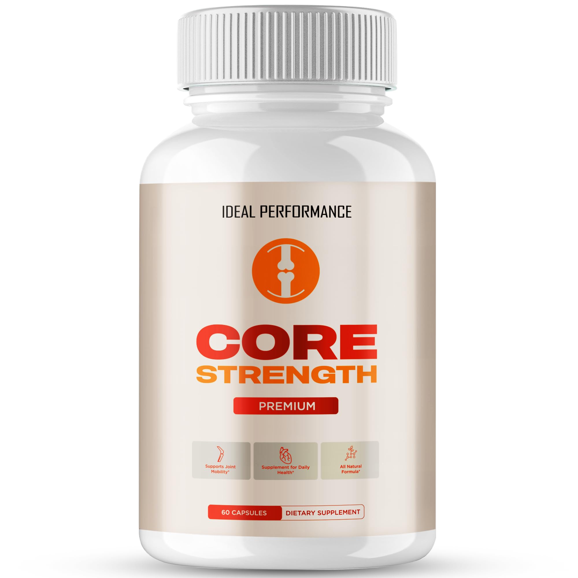Core Strength Supplement Pills, Core Strength Capsules - All Natural Formula to Fortify Bones, Movement & Bolster Flexibility, CoreStrength Premium Health & Wellness Support Reviews (60 Capsules)