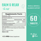 Heivy Kids Calming Supplement, Contains Magnesium Glycinate & Vitamin B6, Support Calm & Relax, Calm Mind and Body, Berry Flavor for Age 4+ (60 Servings), Vegan, Gluten-Free, Made in USA